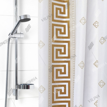 Штора для ванной "V-line" п/эстер 170*180см "Для бережливых" арт.1064BR *1/30