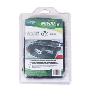 Сетка крепления груза в багажник 30 х 90 см карман Азард