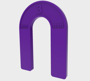 Система выравнивания плитки СВП "Подкова" 3,0мм многоразовая (пакет 100шт) (арт.444-0030)   *1/15/30