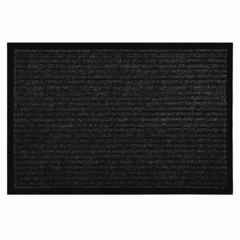 Коврик 40*60 см влаговпитывающий ребристый "VORTEX" черный (арт.22080/24190) *1/15