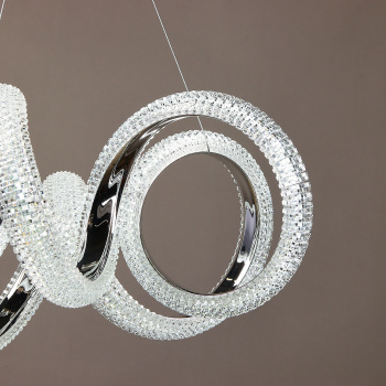 Люстра 9232/140W Chrome  530 мм 3 реж., пульт S=20м2  VERNER LIGHTING *1