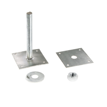 Анкер регулировочный по высоте ARH М24 ТехноСервис, 120х120х200 мм