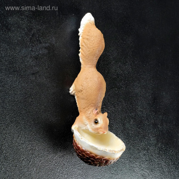 Подвесной декор - кормушка "Белочка" 11х11х35см   4160832