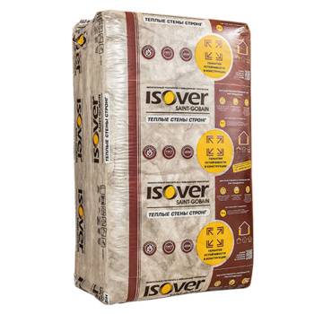 Утеплитель ISOVER Теплые стены Стронг, 100 мм, 5 плит, 3.05 м²
