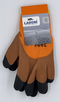 Перчатки акриловые с латексным обливом с усиленными пальцами (арт.4507) Doloni *10/120
