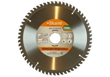 Диск пильный 210*30/20мм 60 зубьев Мульти рез (9023-210-30/20-60) Sturm *1/10/40