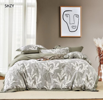 Постельное белье 1,5сп сатин Орхидея 2446, наволочки 70*70см - 2шт *1