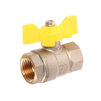 Кран шаровый 1/2" (Ø15) ГАЗОВЫЙ М/М бабочка GAZ LD Pride 47.15. (аналог ЖЗ48) *1/17