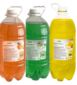 Мыло жидкое  4,5л KiPNi универ.ПЭТ в ассортименте (Дыня, Яблоко, Персик) Новгород *6