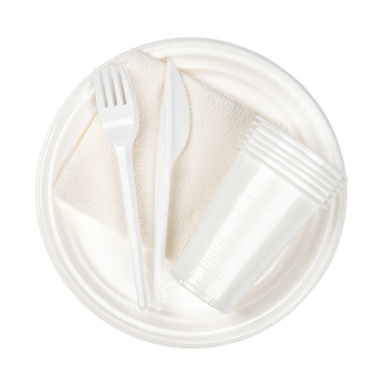 Одноразовая посуда Набор "Пикничок" 6перс/25пр.: тар.d205мм+стаканы0,2л-вилки+ножи+салф. *1/25