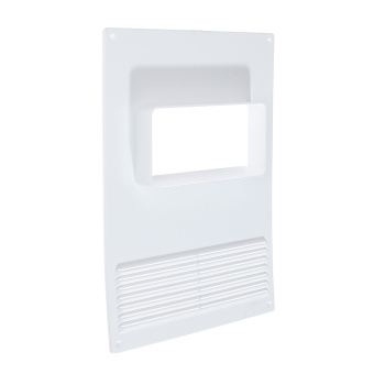 Площадка торцевая для воздуховода горизонтальная 180х250мм 612ПТГР (решетка, фланец) *1/40