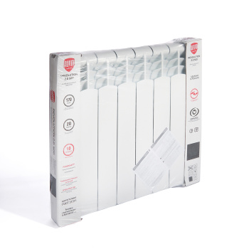 Радиатор алюминиевый 8 секций Royal Thermo Revolution, 500 мм, белый Радиатор алюминиевый 8 секций Royal Thermo Revolution, 500 мм, белый