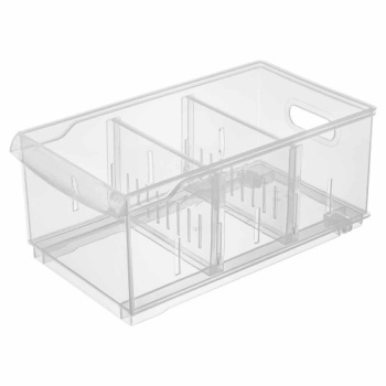 Контейнер для хранения пластм. "Rolly" 5л с раздел.168х305х129мм Прозр арт.433217201"Бытпласт"*1/9