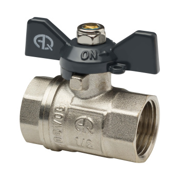 Кран шаровый 3/4" (Ø20) М/М бабочка AQUALINK (01156) *1/10/100